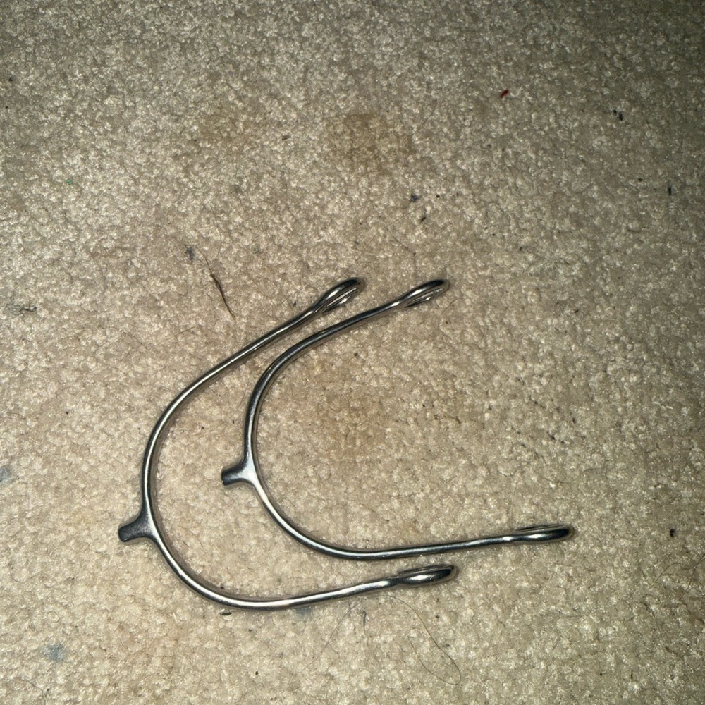 Silver Metal Spurs